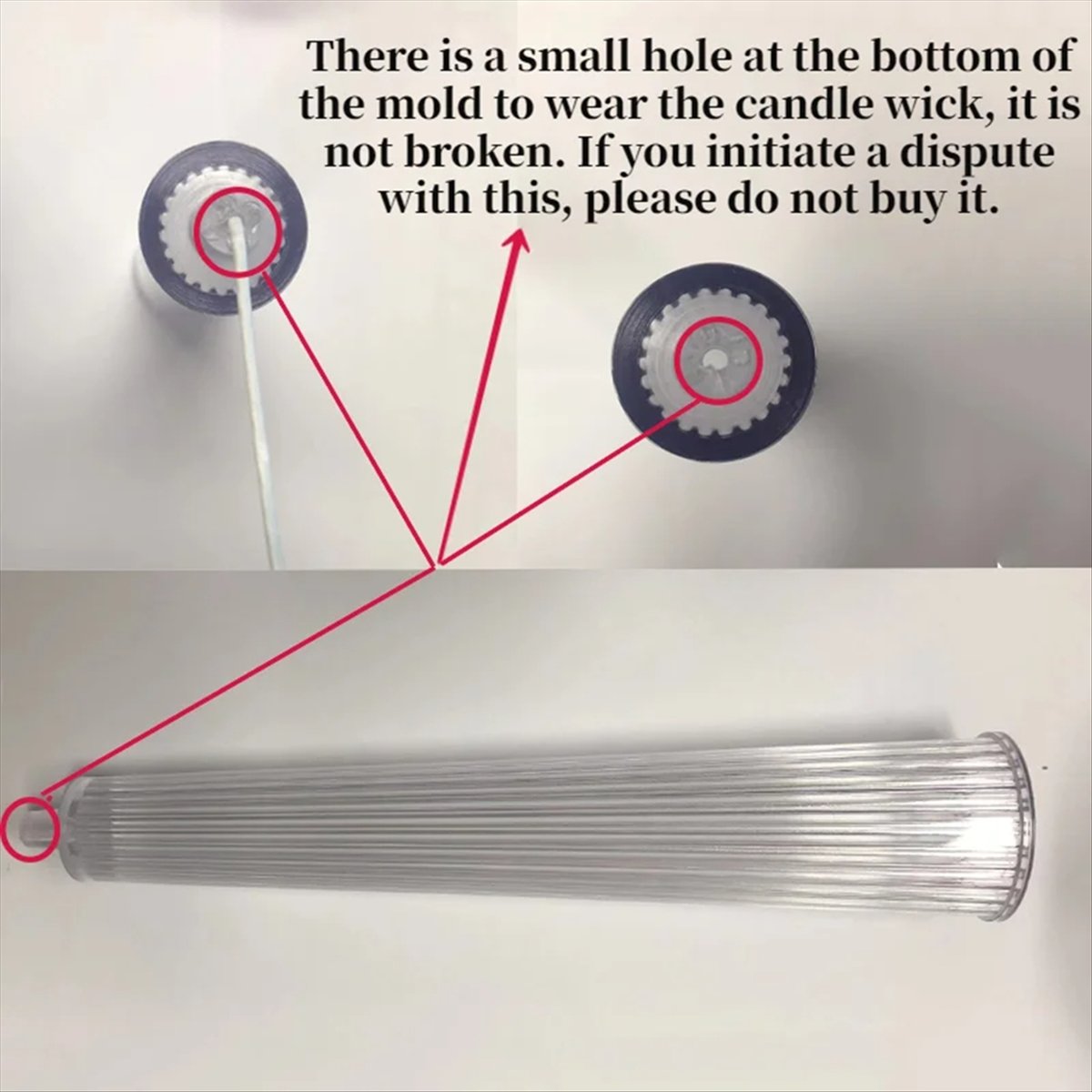 Candle Making Tools - *ABAB Striped Long Pole Column Aromatherapy