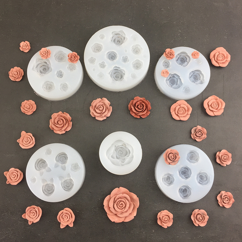 3D Rose Flower Shape Leaf Sili - Candle Making Tools 评论和价格