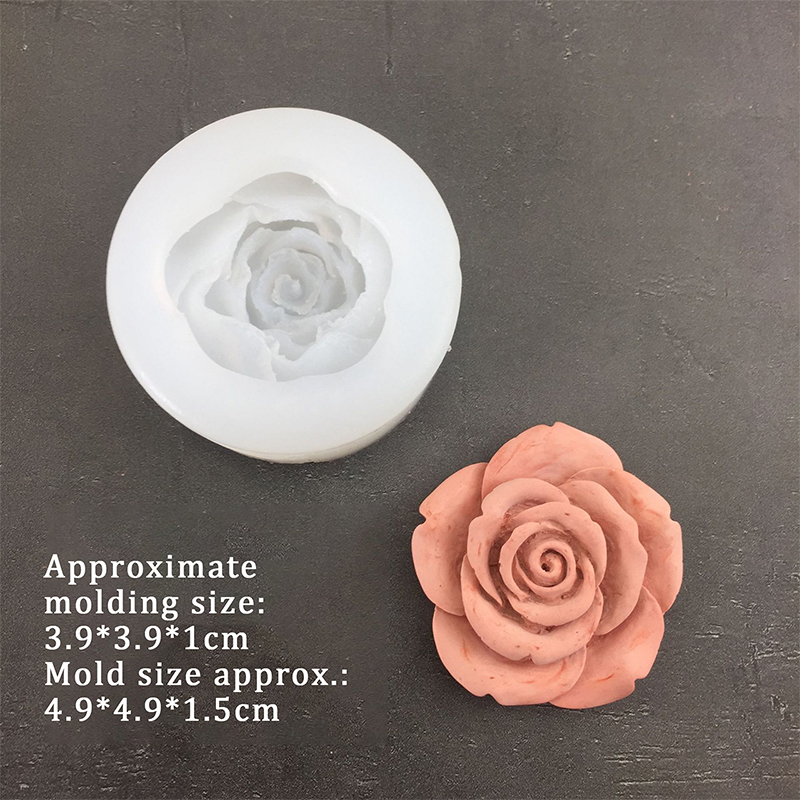 3D Rose Flower Shape Leaf Sili - Candle Making Tools 评论和价格
