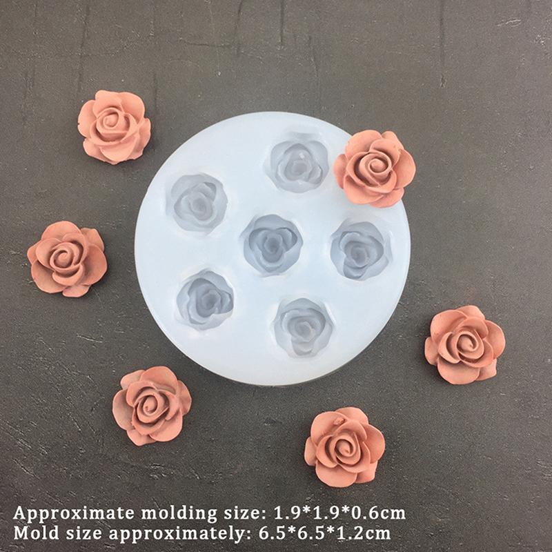 3D Rose Flower Shape Leaf Sili - Candle Making Tools 评论和价格