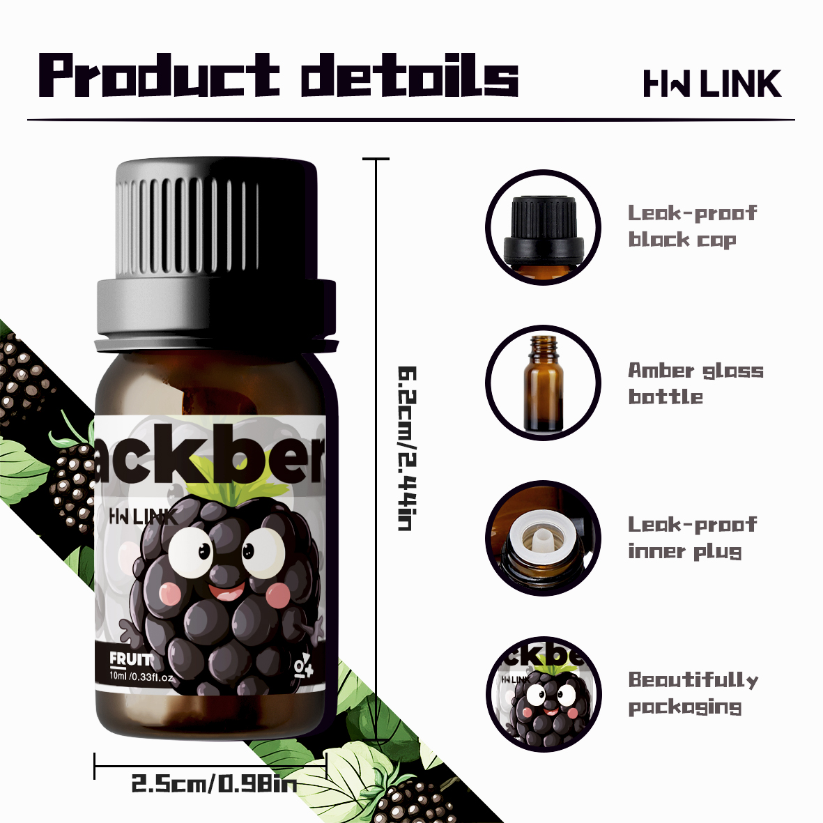 Blackberry Fragrance Oils 10ml - Candle Making Fragrances 评论和价格
