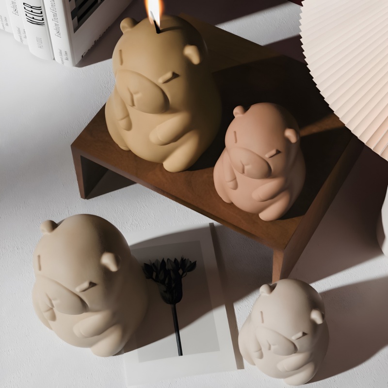 Capybara Pudding Baking Silico - Candle Making Tools 评论和价格