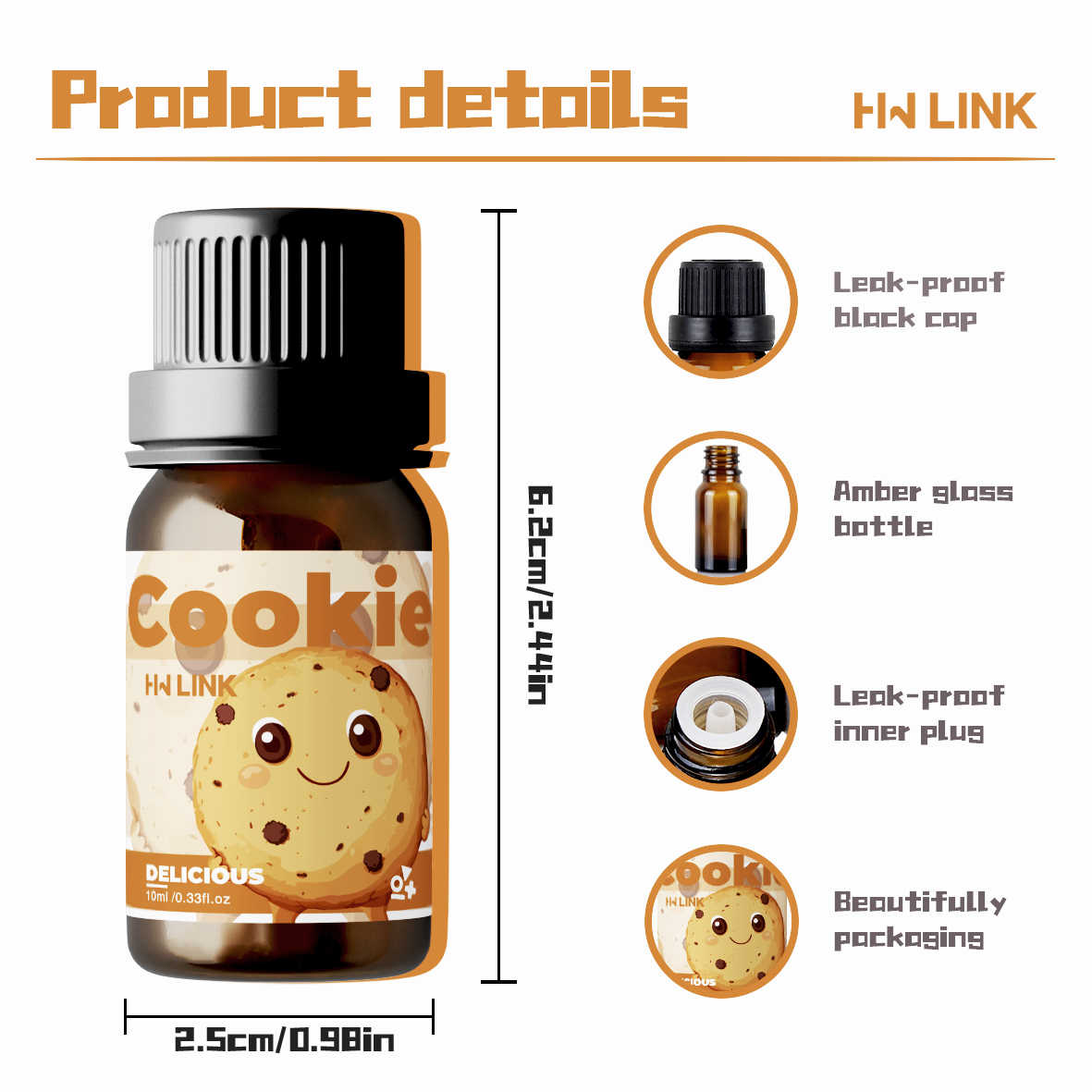 10ml Cookie Fragrance Oils For - Candle Making Fragrances 评论和价格