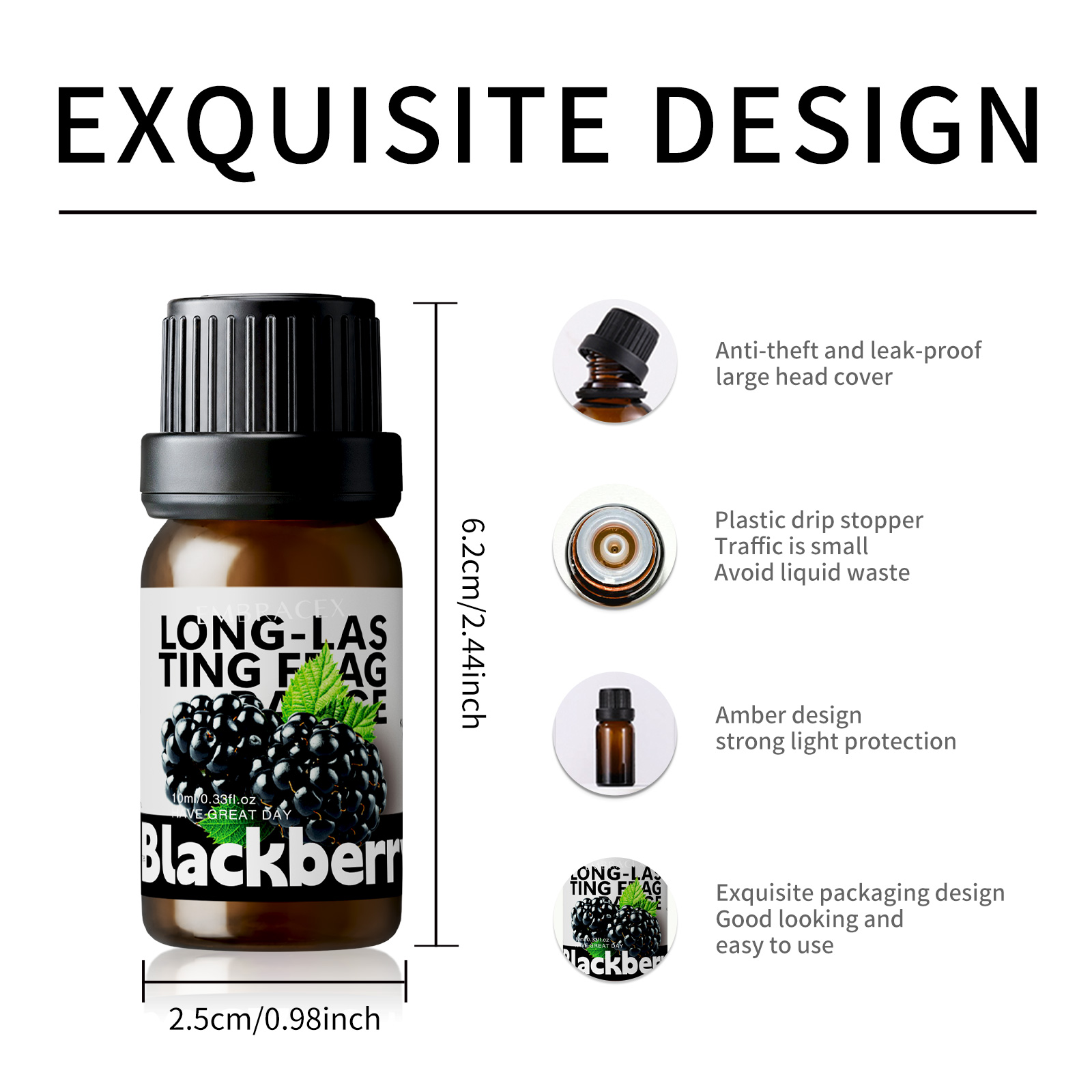 10ml Blackberry Fragrance Oils - Candle Making Fragrances 评论和价格