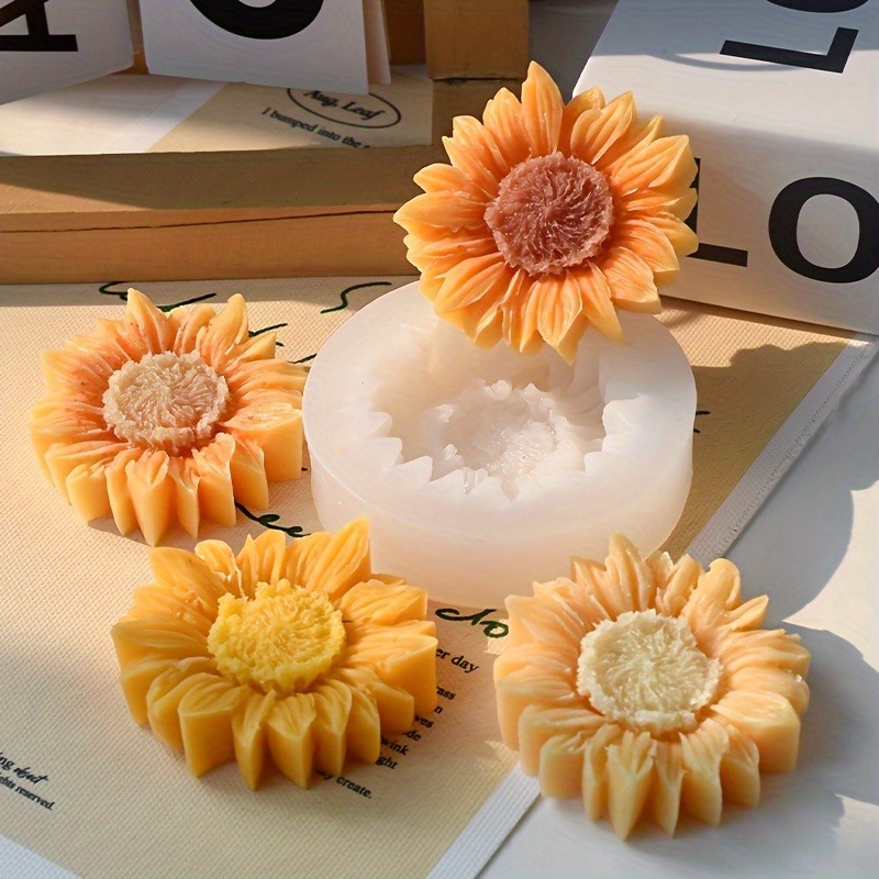 Vibrant 3D Sunflower Silicone  - Candle Making Design 评论和价格