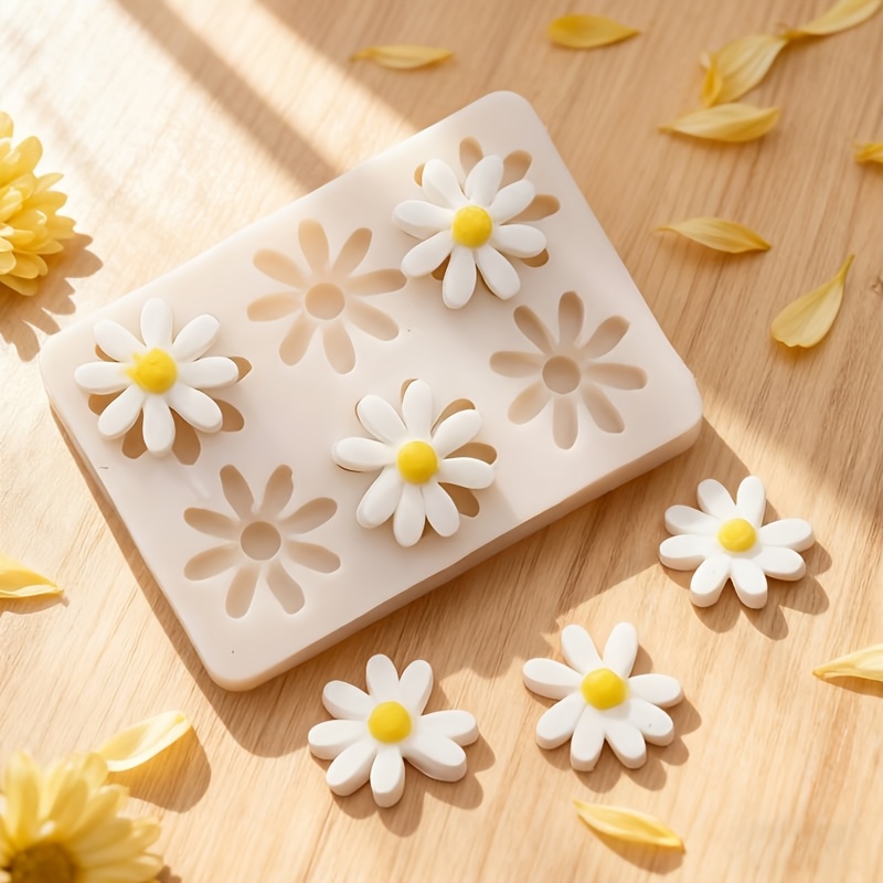 1pc 3D Daisy Sunflower Silicon - Candle Making Design 评论和价格