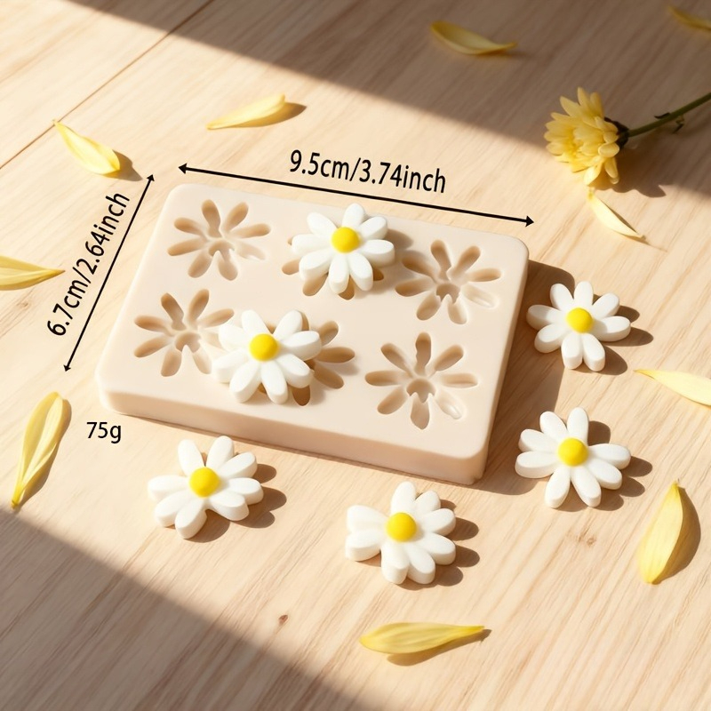 1pc 3D Daisy Sunflower Silicon - Candle Making Design 评论和价格