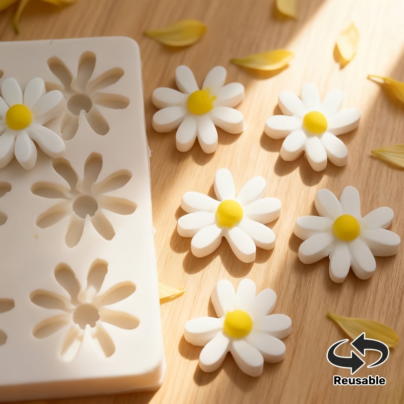 1pc 3D Daisy Sunflower Silicon - Candle Making Design 评论和价格