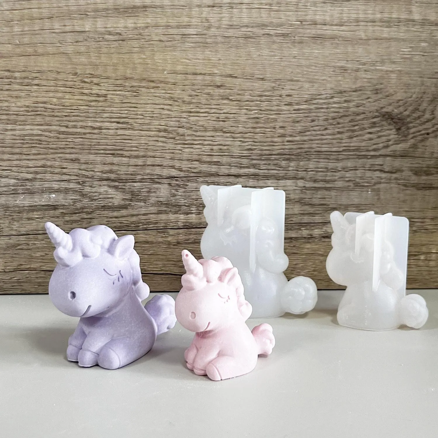 3D Geometric Silicone Unicorn  - Candle Making Tools 评论和价格
