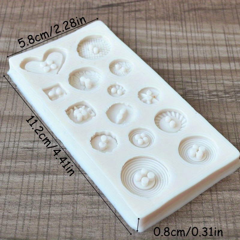 Buttons Shape Silicone Mold Si - Candle Making Tools 评论和价格