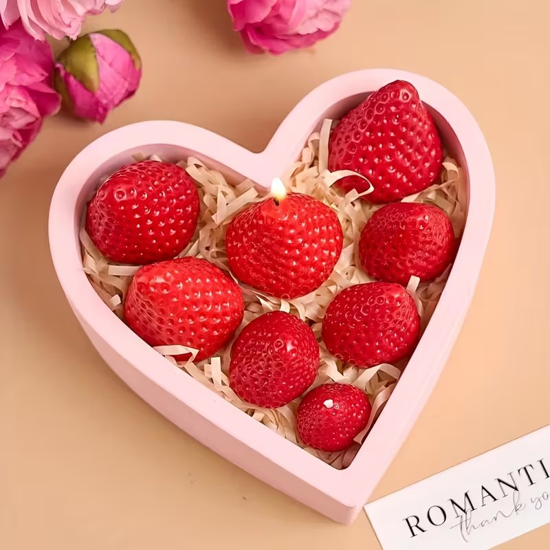 Strawberry Silicone Candle Mol - Candle Making Tools 评论和价格