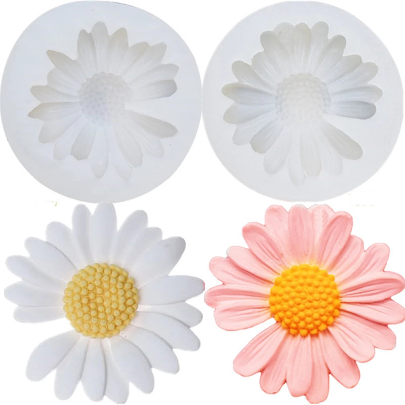 3D Daisy Flower Mold Sun Silic - Candle Making Tools 评论和价格