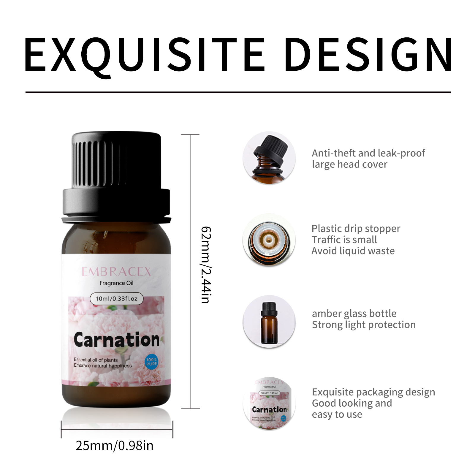 10ml Carnation Fragrance Oils  - Candle Making Fragrances 评论和价格