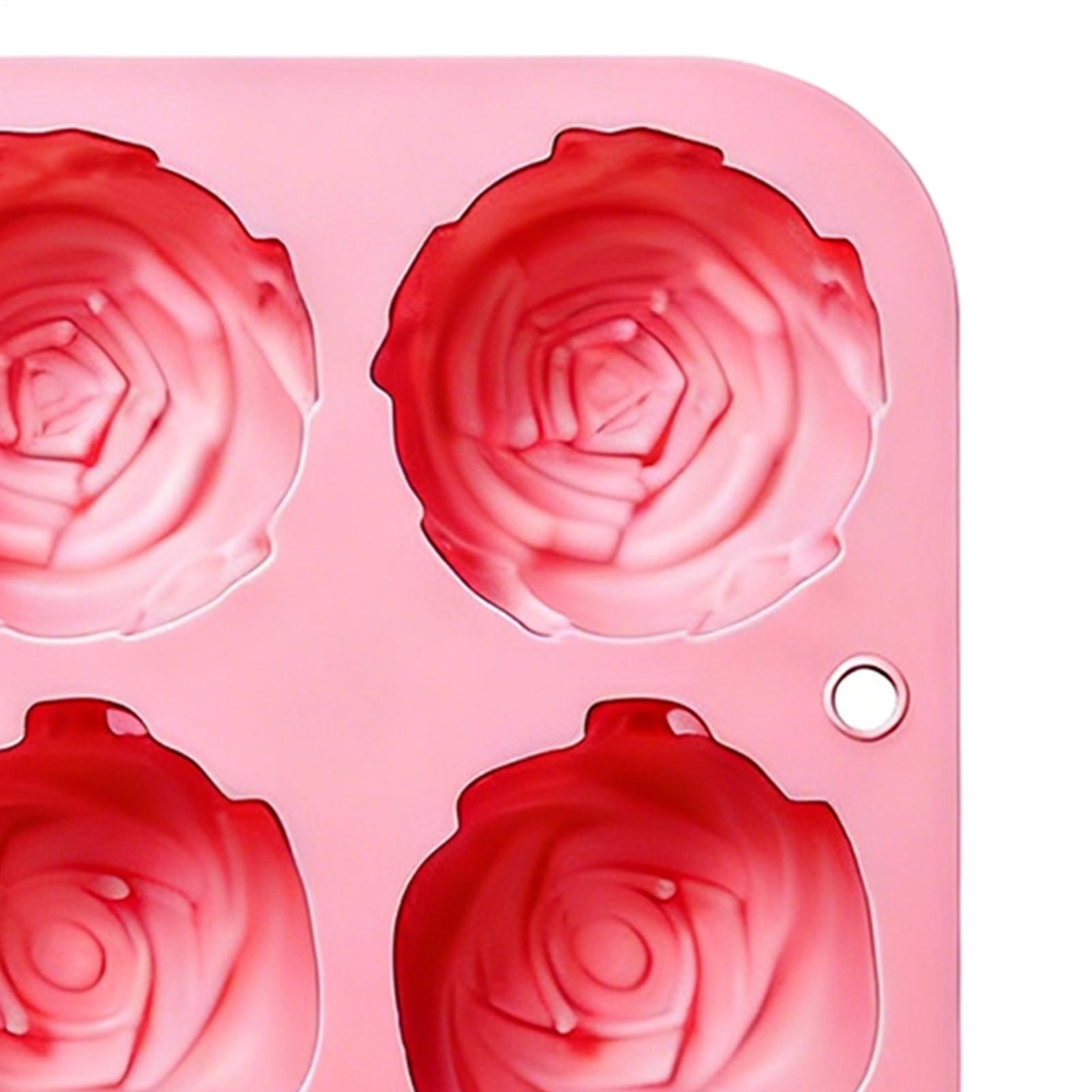 8 Holes Rose Flower Silicone M - Candle Making Tools 评论和价格