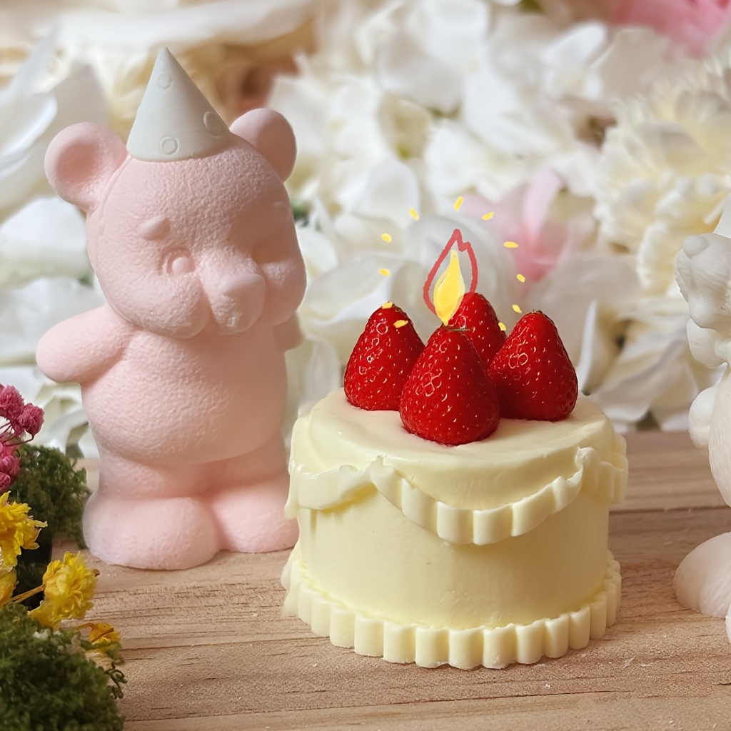 DNEJIU Cute Bear Silicone Mold - Candle Making Design 评论和价格