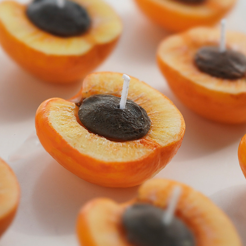 3D Apricot Fruit Candle Silico - Candle Making Tools 评论和价格